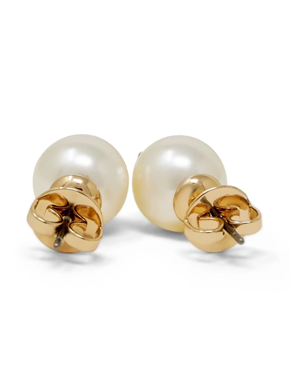 NWOT Tory Burch Moondance Pearl Logo Stud Earring